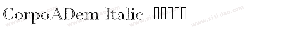 CorpoADem Italic字体转换